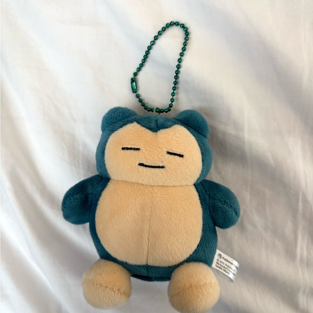 Official Pokemon Center 2019 Snorlax Plush Keychain